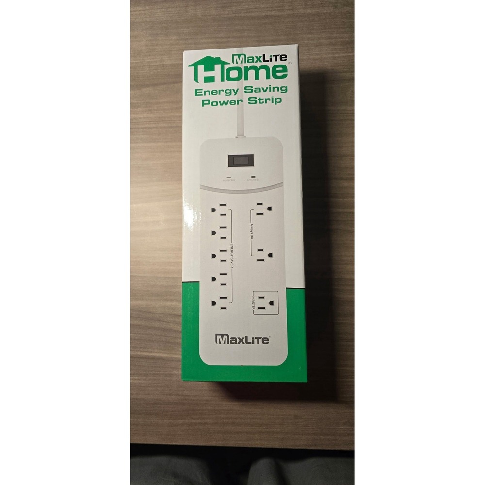 Maxlite Advance PowerStrip With 8 Receptacle And 1350 Joules Of Surge Protection
